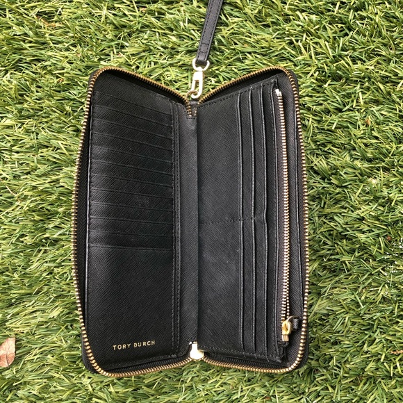 Tory Burch Bags Tory Burch Passport Continental Wallet In Black Textured Leather Poshmark